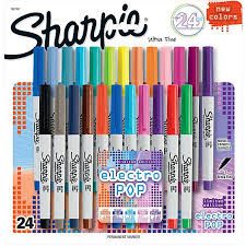 Sharpie Permanent Ultra Fine Point Markers Assorted Colors Pack Of 24 By Office Depot Officemax Sharpie Colors Sharpie Permanent Markers Sharpie Fine