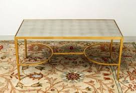 5 out of 5 stars. Gold Leaf Sabre Coffee Table With Antiqued Mirror Top To Rent As Prop