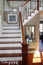 The Evolution Of Our Stairs And Entry Finding Home Farms Entryway Stairs New Homes Home