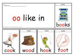 Long and short oo group sort. Short Oo Word List Flip Book Ideal For Phonics Practice Spelling