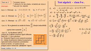 Sirul (xn) se numeste sir fundamental sau sir cauchy daca : Test Clasa A 9 A Multimea Numerelor Reale Profil Tehnic Youtube