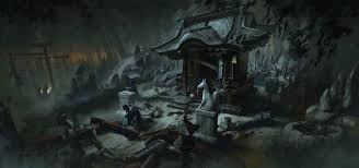 Maybe you would like to learn more about one of these? Azamo Shrine Concept Art Ghost Of Tsushima Art Gallery Ghost Of Tsushima Concept Art Art Gallery