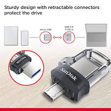 Opted for the sandisk ultra 16 gb pendrive usb flair 3.0 by having good experiences with sandisk. Sandisk Ultra Dual 64gb Usb 3 0 Otg Pen Drive Dukandwar