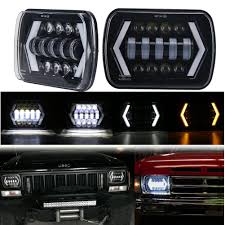 Headlight must be securely mounted and properly aimed such that the beam pattern cut off line complies with all applicable regulations. Movotor Off Road 4x6 Led Headlights With White Yellow Halo Seal Beam H4651 H4656 H6545 H4668 Replacement Headlamp For Chevrolet Ford Kenworth Peterbilt Semi Truck Lights Lighting Accessories Headlight Assemblies Mou