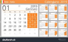 Calendar 2019 Year For Italy Country Italian Language Set Of 12 Months Week Starts On Monday Italy Country Italian Ca Greece Country Calendar Turkey Country