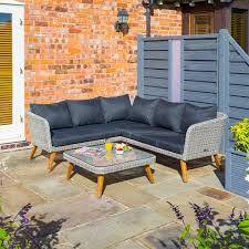 Rowlinson Hanoi Corner Sofa Set Corner Sofa Set Corner Sofa Garden Sofa Set