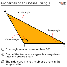 The obtuse angle is the smaller angle. Obtuse Triangle Definition Types Formulas