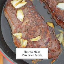 Moisture is the enemy of that perfect glistening brown crust. Pan Fried Steak Recipe How To Make Easy Steak In A Frying Pan