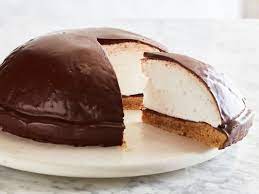 Giant Chocolate Coated Marshmallow Cookie Recipe Food Network Recipes Food Marshmallow Cookies