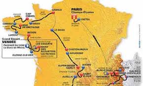 As you can see (more or less, the map is small), it mostly follows the right seine bank, around the tuileries and then rue de rivoli towards the place charles de gaulle, and back. Tour De France Organisers Unveil 2011 Route To Suit Climbers Tour De France The Guardian