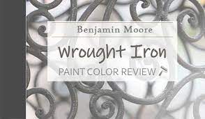 Within the walls of curry before and afters. Benjamin Moore Wrought Iron Review The Most Intimate Black Knockoffdecor Com