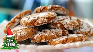 How To Bake Gingerbread Crinkle Cookies Anna S Holiday Party Youtube Crinkle Cookies Recipe Cookie Recipe Uk Cookie Recipes