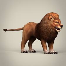 Game Ready Realistic Lion Lion Realistic Lion Sculpture