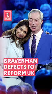 Former Home Secretary Suella Braverman has defected from the Conservative  Party to join Reform UK., Braverman spoke out against what she said was  "Tory betrayal" over immigration policy and questioned ...