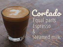 Coffee Drinks Cortado Equal Parts Espresso And Steamed Milk Coffee Drinks Coffee Type Espresso Drinks