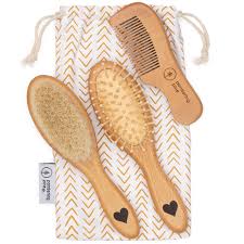 For healthy hair growth of your baby, you need to find the best brush set. Natural Baby Brush Set For Newborns Baby Brush And Comb Set Girl Or Boy Travel
