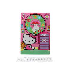 Leer Klok Kijken Met Hello Kitty 30x21x1cm Kinder Spel Om Te Leren Klokkijken Wat Is De Tijd Spel Educatief Spel Voor Kinderen Vanaf 3 Jaar En Ouder Best Deals Online Bv