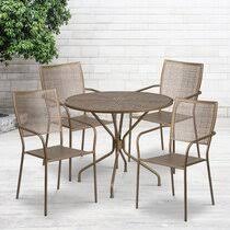 Delivery includes 1 table and 4 chairs. Patio 5 Piece Dining Sets Wayfair