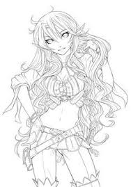 Anime coloring books for adults have never been so hot! Anime Coloring Pages Girl Idea Whitesbelfast Com