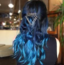 Mermaid Blue Color Inspo Bubble Pony Bobby Pin Hair Design Ooh La La So Pretty Courtgannhair Hair Styles Hair Color Blue Hair Color