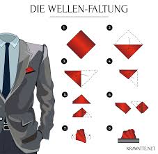 Sobald sie sich für eine einstecktuch farbe und eine falttechnik entschieden haben, sollten sie zuerst ihre hände waschen und sich eine saubere oberfläche suchen, worauf sie das einstecktuch falten können. Anleitung Einstecktuch Falten Die Wellen Faltung Herrenmode Blog Krawatte Net