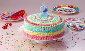 Renkli Dogum Gunu Pastasi Pastalar Tatli Cupcake