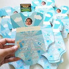 25 Contoh Undangan Aqiqah Dan Kartu Ucapan Yang Bisa Di Edit Dan H Kartu Bayi Anak Undangan