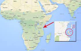 Zanzibar On World Map Map Showing Location Of Zanzibar | Zanzibar, Tanzania, Gorilla Trekking