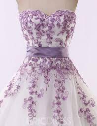 Ericdress Long Colorful Appliques Ball Gown Sweetheart Wedding Dress Purple Wedding Dress Ball Gown Wedding Dress Gown Wedding Dress