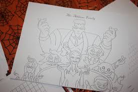 Addams family coloring pages | drawing and coloring morticia, gomez, wednesday and pugsley addams. Addams Family Coloring Sheet Just Brennon Blog