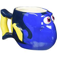 Ceramic construction allows a beverage to be drunk while hot, providing insulation to the beverage. Amazon Com Disney Dory Coffee Pot Style Mug Finding Dory Coffee Cups Mugs