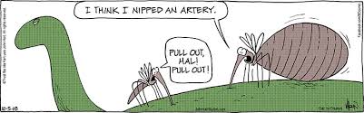 Friday October 5 2018 B C Comic Strip Funny smiling gray mosquito cartoon character. friday october 5 2018 b c comic strip
