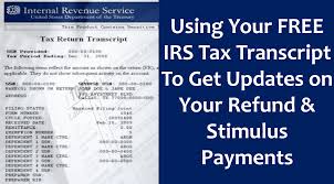 Federal bankruptcy officers (judges, trustees) have the legal power to access the person's tax records. Will Ordering An Irs Tax Transcript Help Me Find Out When I Ll Get My Refund Or Stimulus Check Aving To Invest