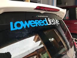 Dengan cara sangat mudah dengan. Cutting Sticker Tulisan Lowered Lifestyle Lazada Indonesia