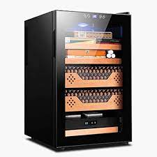 The cabinet comes full assembled in a factory sealed box. Amazon Com Even Electronic Cigar Cabinet Intelligent Temperature Humidor Cigar Cooler Spanish Cedar Wood Health Household