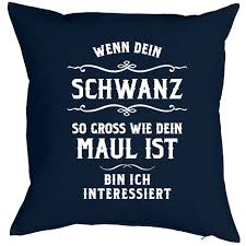 Wer GUT LECKT sex pillow- provocative statement for sexual exploration