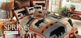 Cabin Decor Rustic Bedding Black Forest Decor Black Bear Decor Rustic Bedding Bed