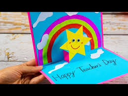 Amazon and target gift cards are universally. Thank You Teacher Pop Up Card For Teacher S Day