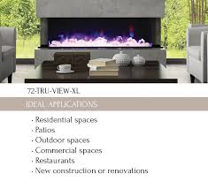 Our commitment to reliability and functionality is unparalleled and has made us western australia's market leader in fireplace technology and design. 72 Tru View Xl Deep 3 Sided Electric Fireplace Corner Fireplace