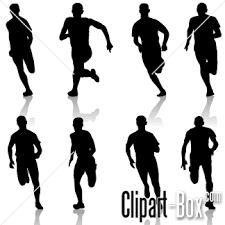 Clipart Man Running Front View Royalty Free Vector Design Running Drawing Silhouette Stencil Silhouette