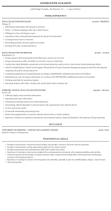 data collection resume sample mintresume
