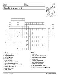 Smart, easy and fun crossword puzzles to get your day started with a smile. 14 Sports Crossword Puzzles Kitty Baby Love