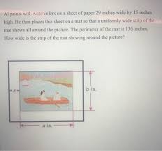 We did not find results for: Solved Al Paints With Watercolors On A Sheet Of Paper 29 Chegg Com