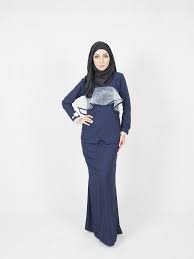 Baju kurung is a staple in every malaysian's wardrobe and considering how many designs this particular dress has, there's no reason why you shouldn't have a set of baju kurung ready for your next celebration. Sw5390 Maternity Peplum Baju Kurung Navy Blue Baju Kurung Muslim Fashion Whizet All In One Dropship Platform