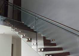 Indital S Button Glass Clamp Railingsystem Provides At Strong Railing With A Low Profile Visual Impact Givin Modern Stairs Stainless Steel Staircase Stairs