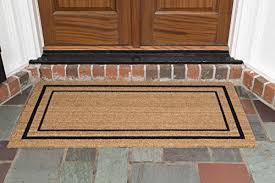Outdoor Doormats Decoir 24 X 48 Classic Border Coir Double Door Mat Mediumlarge Click Image To Review More Detail Door Mat Large Door Mats Front Door Mats