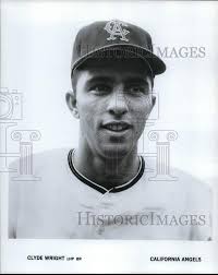 1967 Press Photo California Angels baseball player Clyde Wright.