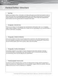 Presentation of a formal letter: Cie Igcse English Language Formal Letter Paragraph Cognition