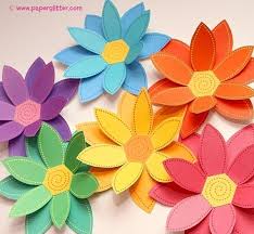 Paper Flowers Rainbow Paper Craft Set 2 Sizes Printable Etsy In 2020 Flower Crafts Paper Flowers Paper Flowers Diy