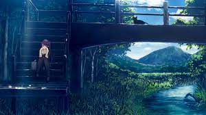 Download the background for free. Scenery Sad Anime Backgrounds 1920x1080 Wallpaper Teahub Io